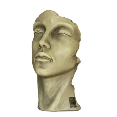 Produktbild von Schöne Büste Frau klein aus Kunststein Neu Lizenzfigur Skulptur Frauengesicht zur Dekoration  V-116501S-KS