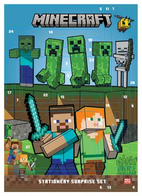 Obrázok produktu pre Vianočný kalendár - Minecraft - 24 prekvapení