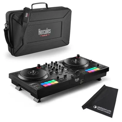 Imagen del producto de Controlador de DJ Hercules DJControl Inpulse T7, con funda y cubierta
