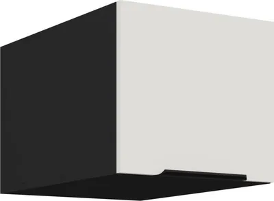 Produktbild von Hängeschrank mit Flügeltüren LUNARA – Breite 40 cm, weiß/schwarz
