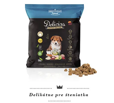 Obrázok produktu pre Polovlhké krmivo pre šteňatá 0,8kg