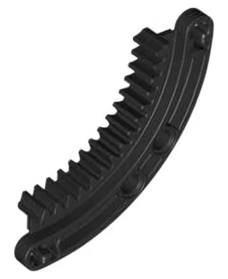 Produktbild von LEGO Schwarz Technic Zahnrad Rack 6 x 6 gebogen (78442) – neu