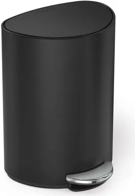 Zdjęcie produktu dla simplehuman CW2109, 6 l, Inne, Stal nierdzewna, Czarny, Plastik, Pedał