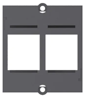 Produktbild von BACHMANN Custom Modul Rahmen 2x Keystone, schwarz