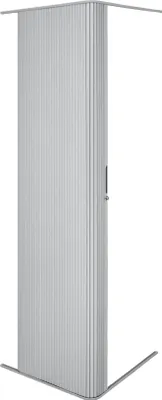 Image de Porte de douche à volet roulant 2000 mm x 600 mm, argentée, verrouillable, 2 clés, étanche, caravane, camping-car, kit de rails, raccourcissable, cabine coulissante, installation facile, volet roulant, camping-car