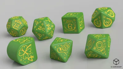 Produktbild von St. Patrick Dice Set - The Lucky Charm (7)