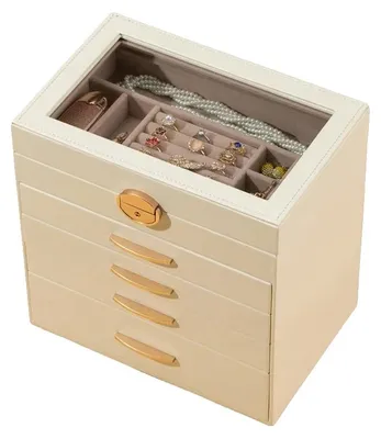 Immagine prodotto di Portagioie, design elegante, ampio spazio di archiviazione, BIANCO