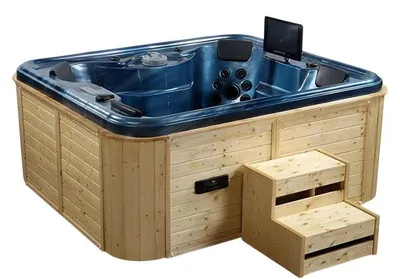 Produktbild von Massagebad Hydromassagewanne Whirlpool Whirlwanne Blubberbad 210x180 cm