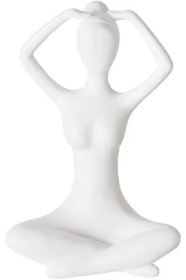 Produktbild von Boltze Dekofigur Frau in Yoga-Position, 20 cm lang, 15 cm breit, 29 cm hoch