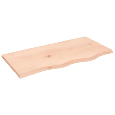 Produktbild von Waschtischplatte 80x40x2 cm Massivholz Unbehandelt