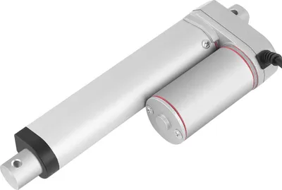 Obrázek produktu pro elektrický lineární pohon s vysokým výkonem 750 N s přímým vedením a zdvihem 150 mm 24 V
