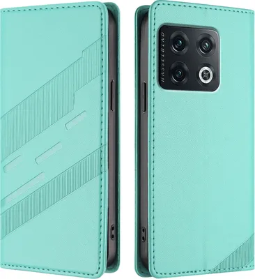 Obrázek produktu pro Pouzdro pro OnePlus 10 Pro,Polyuretankožené peněženkové pouzdro s přihrádkou na karty a funkcí stojánku Türkis