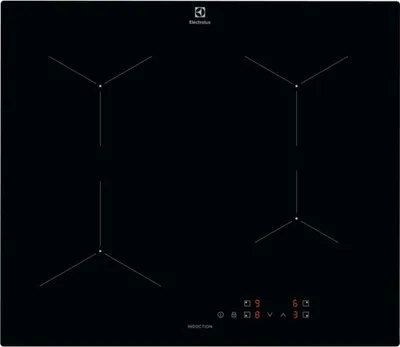 Image de Electrolux LIL61424C, noir, encastrable, 60 cm, plaque à induction à zones, verre, 4 zones