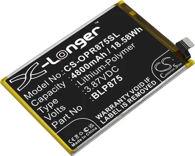 Produktbild von TECHTEK Akku Kompatibel mit [OPPO] Realme Narzo 50, Realme Q3s, RMX3286 Ersetzt BLP875