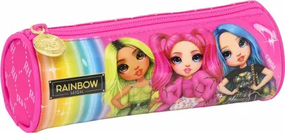 Produktbild von Schulmäppchen in Zylinderform Rainbow High Pink (20 x 7 x 7 cm)