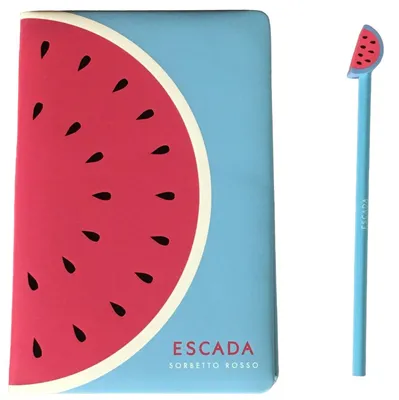 Image de Escada, Édition limitée d'été - Sorbetto Rosso, Carnet de notes GWP, bleu