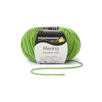 Immagine prodotto di Schachenmayr Merino Extrafine 120, 50 g verde mela Filati per maglieria a mano