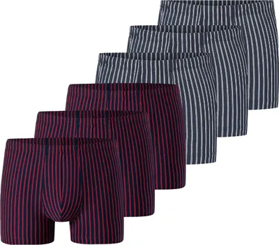 Produktbild von Schiesser 6er Pack 95/5 Essentials Organic Baumwolle Retro Short / Pant Innen liegender Webgummibund, Hochwertig garngefärbt, Angenehm weich und formstabil