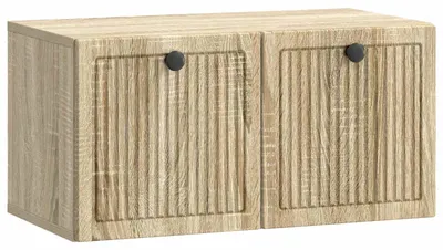 Image de Meuble TV mural vidaXL en chêne Sonoma 59,5 x 31 x 30 cm