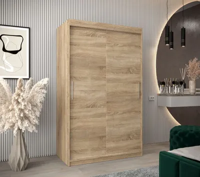 Obrázok produktu pre Šatníková skriňa TIMEA v šírke 120 cm - dub sonoma