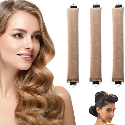Produktbild von MODFU Heatless Curls Band, 3er Set Lockenwickler ohne Hitze, Overnight Lockenwickler für mittellanges bis langes Haar, DIY Locken über Nacht
