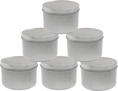 Produktbild von Kerzenbehälter 4er Set - 8 oz mit Deckel