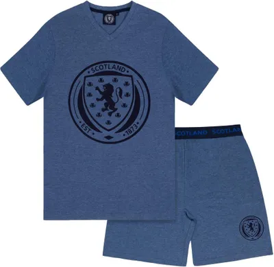 Image de Scotland FA - Pyjama avec short pour homme GF1114 (XL) (Bleu marine)