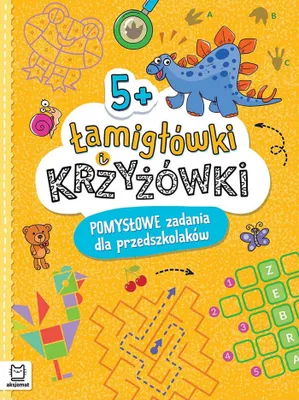 Obrázok produktu pre Łamigłówki I Krzyżówki. Pomysłowe Zadania Dla Przedszkolaków 5+