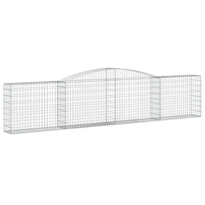 Immagine prodotto di vidaXL Gabbione ad arco alto 400x30x80/100 cm Ferro zincato