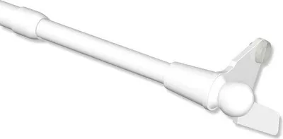 Produktbild von Interdeco Klemmfix Klemmstange / ausdrehbare Scheibenstange Weiß, Typ Avanti, 40-60 cm