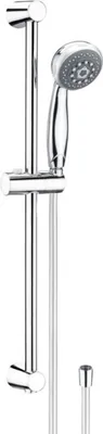 Produktbild von Wellwater Brausegarnitur Magione 5 Strahlarten silbergrau verchromt Standardgröße 1/2