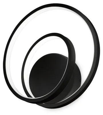 Produktbild von Ideal Lux 342269 OZ Wandleuchte LED 26W 2650/1110lm 4000K schwarz EIN-AUS