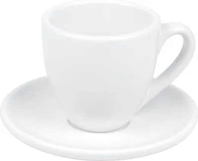 Produktbild von KÖNITZ Coffee Bar Espressotasse mit Untertasse 75 ml, weiß