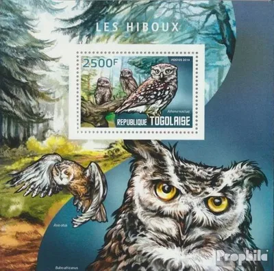 Produktbild von Briefmarken Togo 2014 Mi Block 1024 (kompl. Ausgabe) postfrisch Eulen