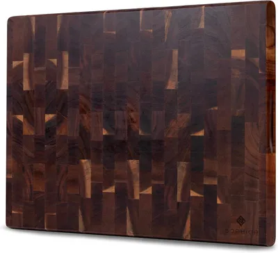 Produktbild von Schneidebrett 45x35x4 cm, Akazienholz, mit Griffen, für Küche