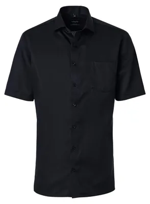 Produktbild von VENTI Herren Businesshemd Kurzarm Kent Modern-Fit Schwarz 41