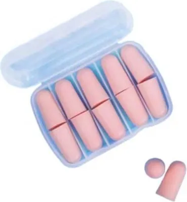 Produktbild von INF Geräuschunterdrückende Ohrstöpsel - 5 Paare, Weicher Schaumstoff, 34dB Rosa
