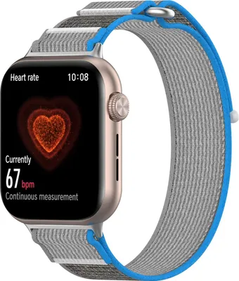 Obrázok produktu pre Pre Honor Watch 5 Nylonová elastická pracka so suchým zipsom Náhradný remienok Blue
