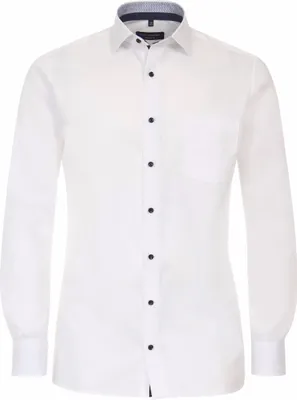 Produktbild von CASAMODA Herren Businesshemd Langarm Kent Modern-Fit Popeline Weiß 49