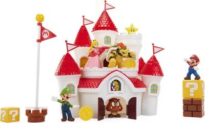 Produktbild von Nintendo Super Mario Deluxe Feature Spielset mit 5 Vinyl Figuren 6,5 cm