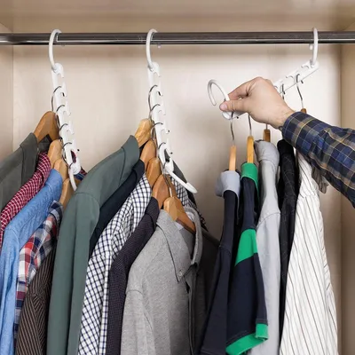 Produktbild von Kleiderbügel Organizer für 40 Kleidungsstücke Plusrobe InnovaGoods 24 Stücke