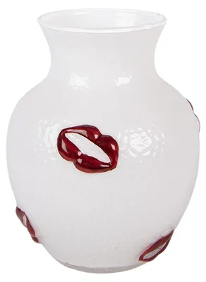 Obrázok produktu pre Clayre & Eef Váza Ø 13x16 cm Biela sklenená