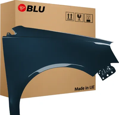 Image de BLU Aile Compatible avec VW Volkswagen Polo 9N3 IV 4 LIFT LC5F Droite Blau GraphitBlau | 2005-2009 | Avant | Peint| Prêt à Monter | Acier