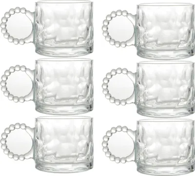 Produktbild von Altinbas 6tlg. Tee und Kaffeegläser-Set mit Henkel aus Glas 290ml