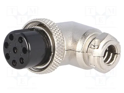Immagine prodotto di 1 connettore per microfoni, connettore femmina a 8 pin, compatibile con cavi MIC358 per microfoni