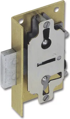 Produktbild von JUNIE 619 Bart-Kastenschloss, Dornmaß 25 mm, Stahl/Rückblech aus Messing