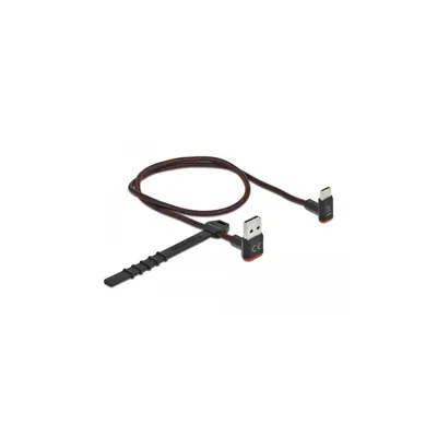 Immagine prodotto di DELOCK USB-A 2.0 Stecker zu USB-C Stecker gewinkelt 0,5m SW
