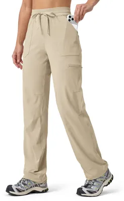 Obrázok produktu pre Dámske turistické nohavice – ľahké a rýchlo schnúce – farba khaki