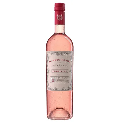 Obrázek produktu pro Doppio Passo Primitivo Rosato italienischer trockener Rosewein 750ml