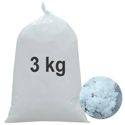Produktbild von Füllwatte waschbar 3kg 150 Liter | Kissenfüllung Polyester Faserbällchen 95°C Kochwäsche, Füllmaterial Kuscheltiere, Stopfwatte, Bastelwatte